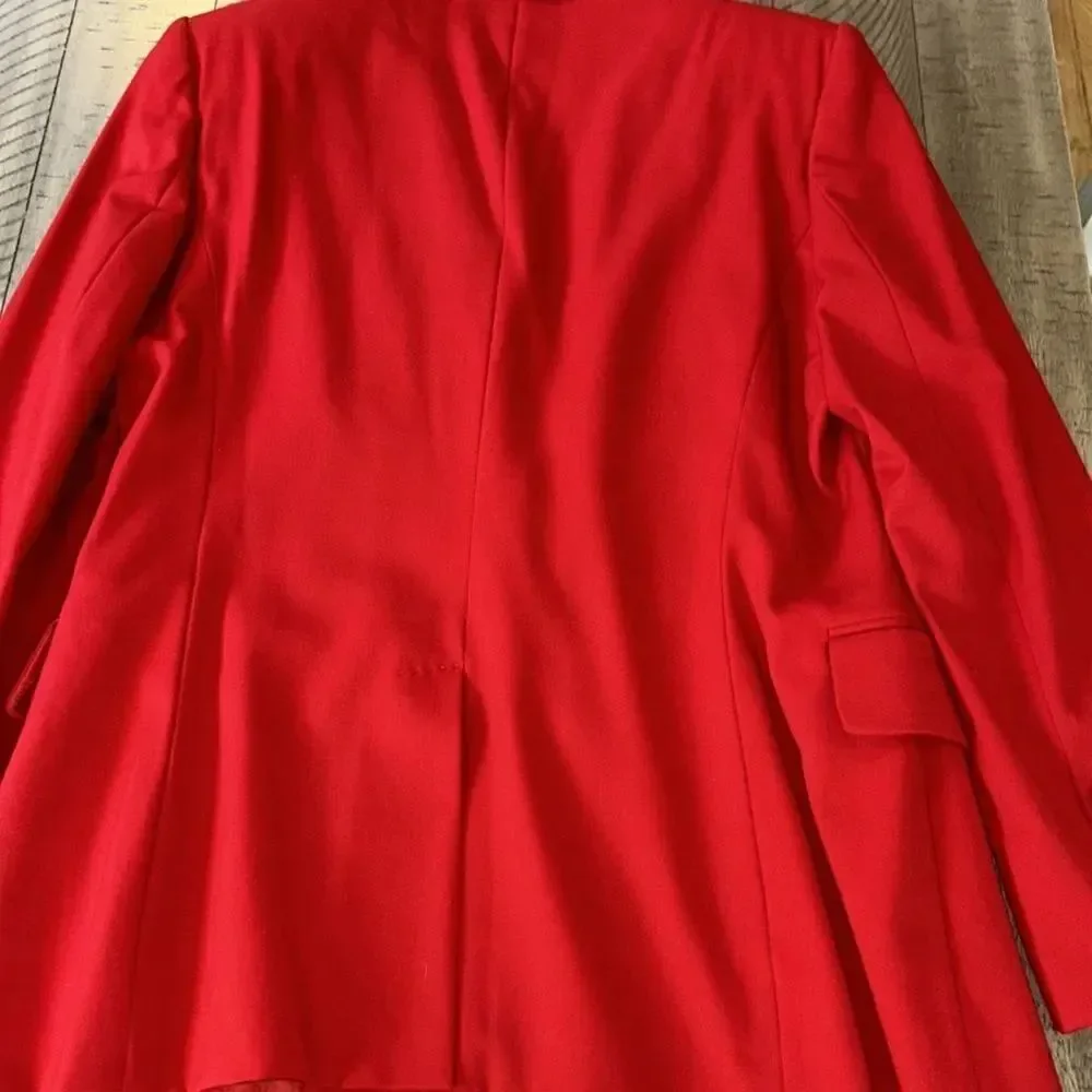 Ferrari 🏎️ Red Wool Blazer by Stella McCartney. Chic! 4 Convenient pockets!